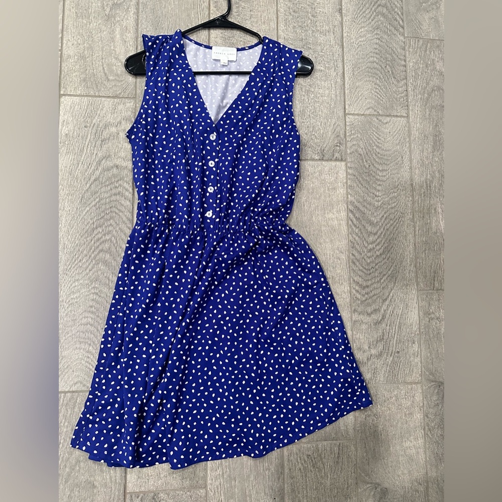 Blue sleeveless dress